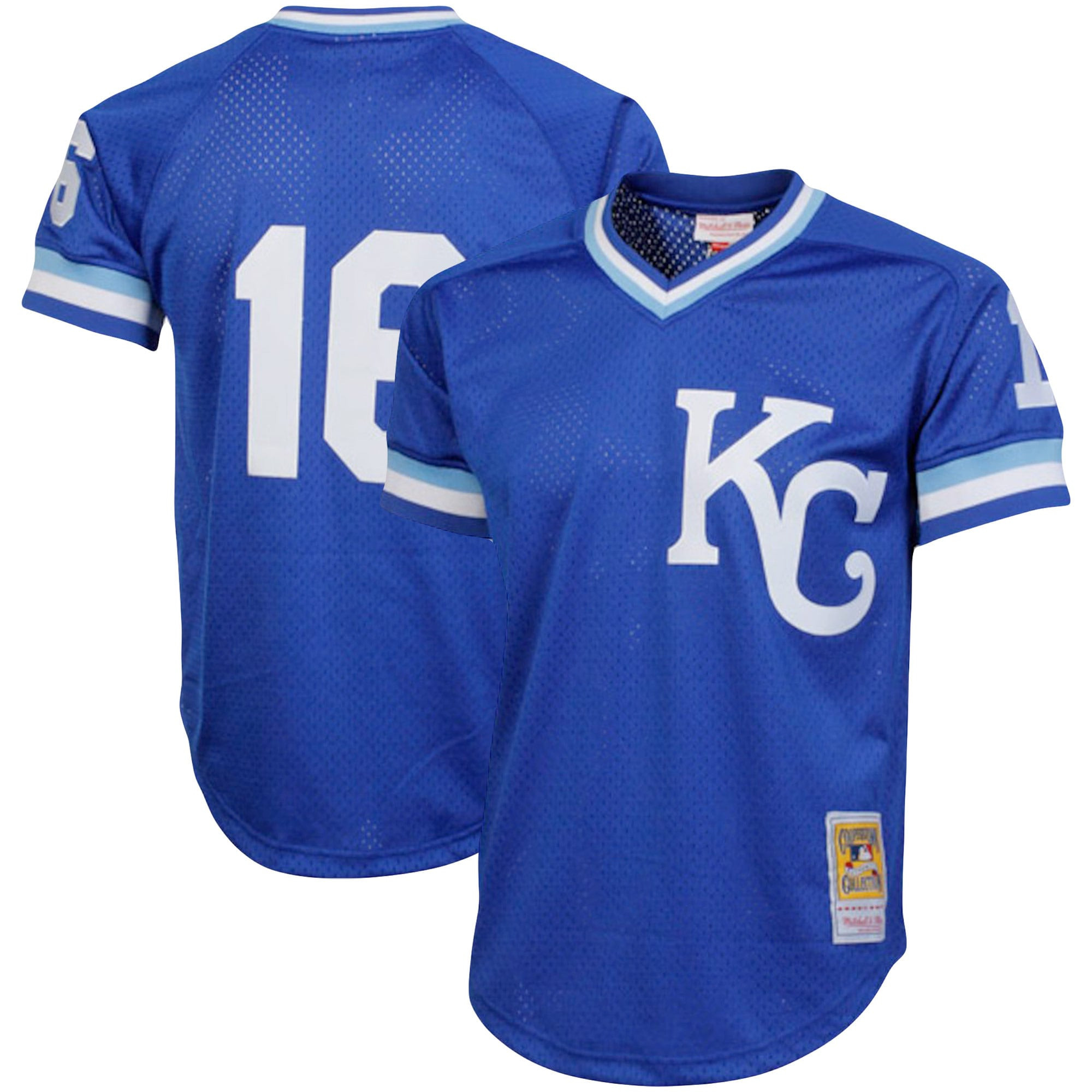 Bo Jackson Kansas City Royals Mitchell & Ness Cooperstown Collection Big & Tall Mesh Batting Practice Jersey – Royal MLB