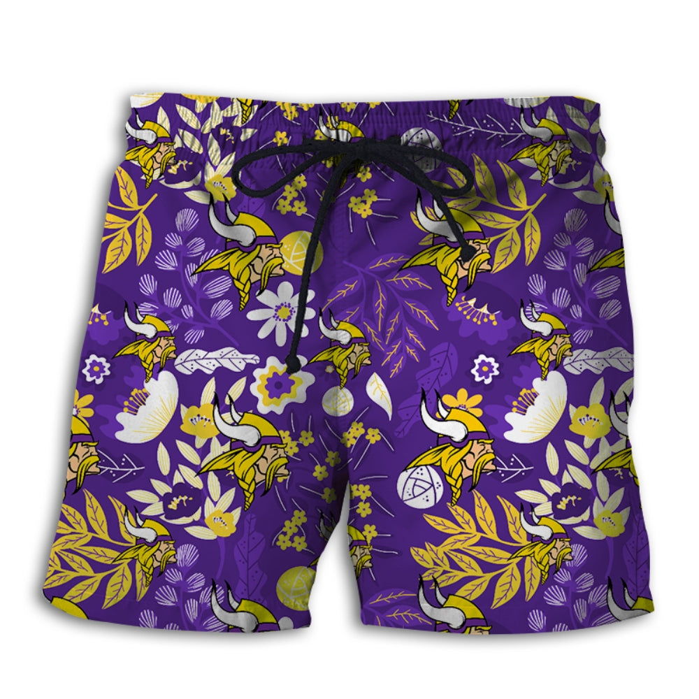 Minnesota Vikings Aloha Hawaii Shorts Ha14850