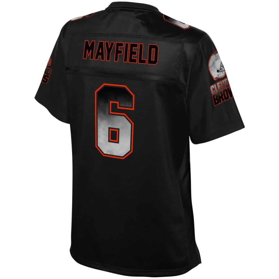 Baker Mayfield Cleveland Browns NFL Pro Line Womens Smoke Fashion Jersey – Black