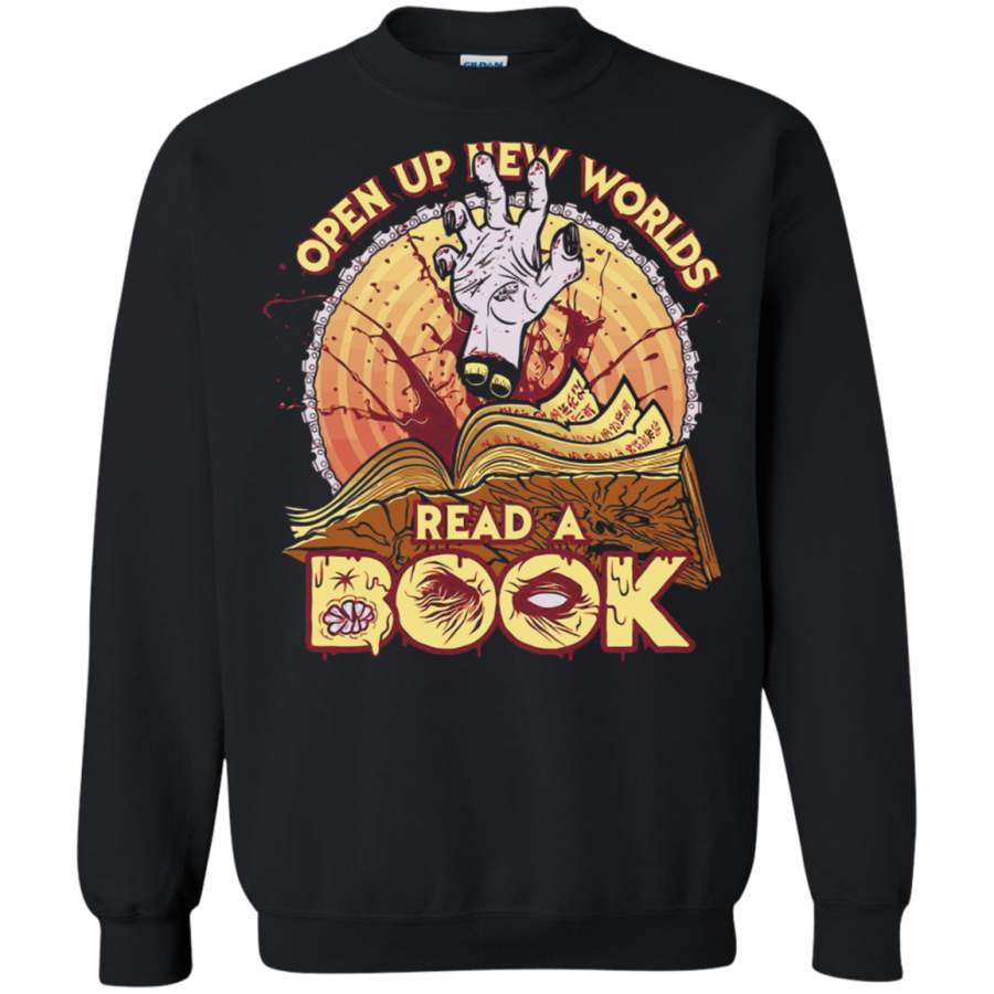 AGR Open Up New Worlds Read A Book Army of Darkness Sweatshirt