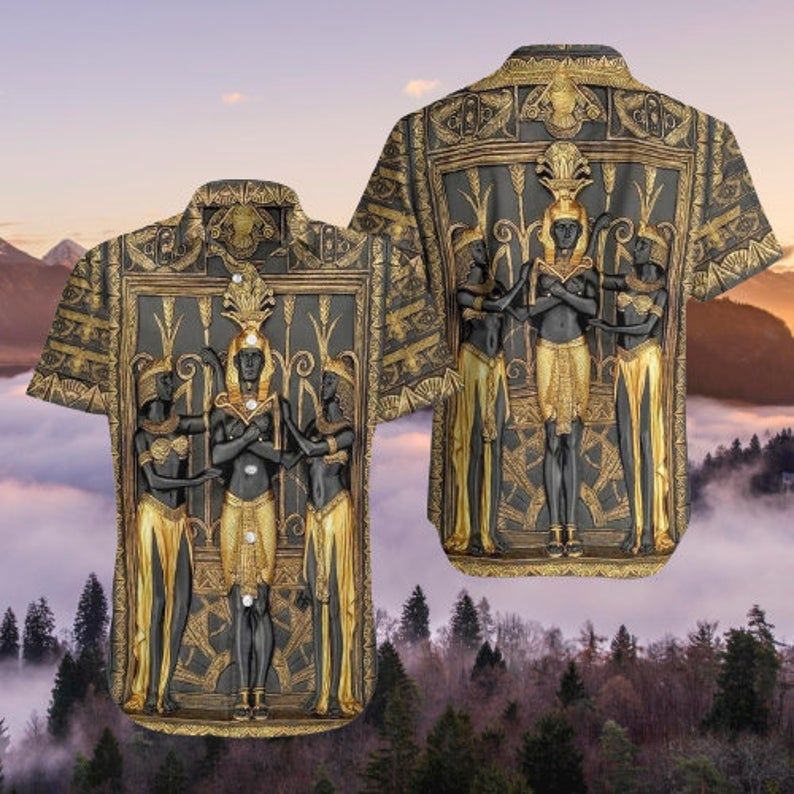 Ancient Egypt Pharaoh Multicolor Unique Design Hawaii Shirt Ha7693