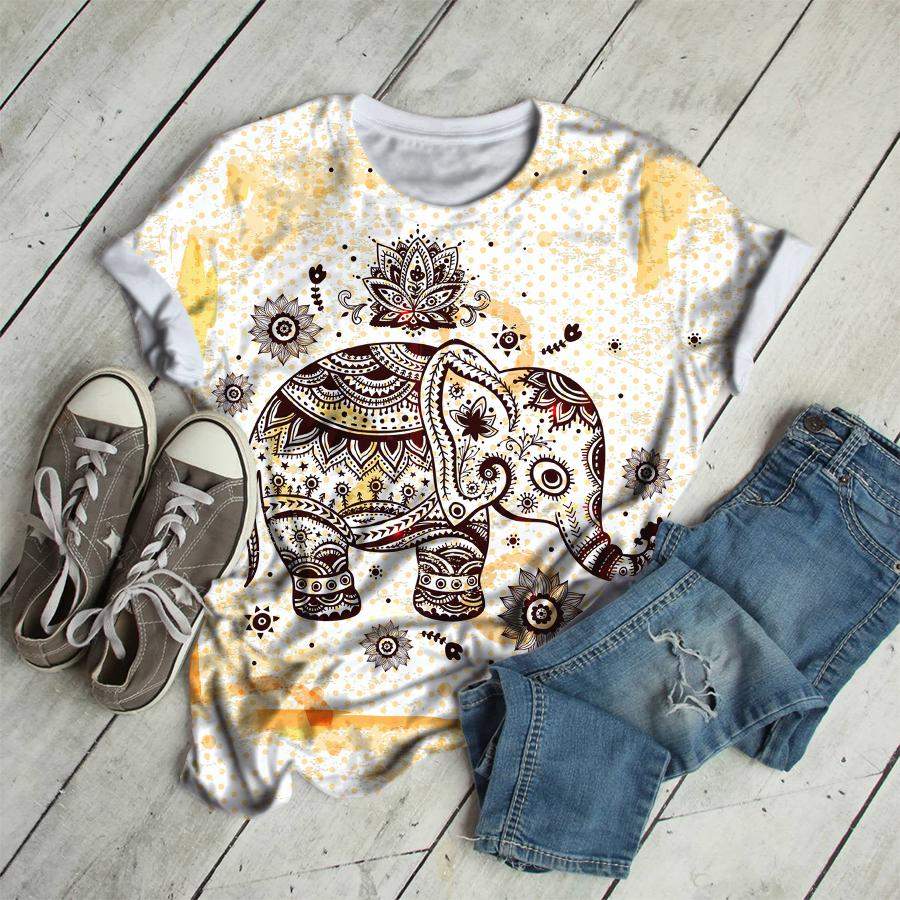 Beautiful Ethnic Elephant T-shirt