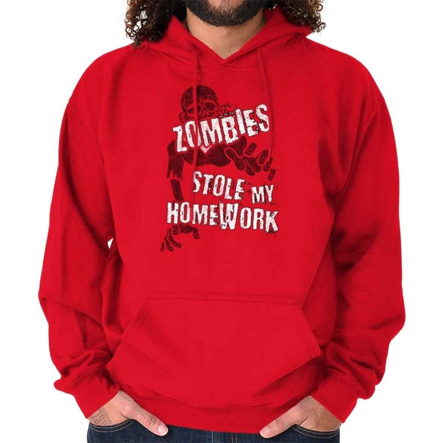 Zombie Stole My Homework Funny Shirt | Walking Gift Idea Dead Hoodie