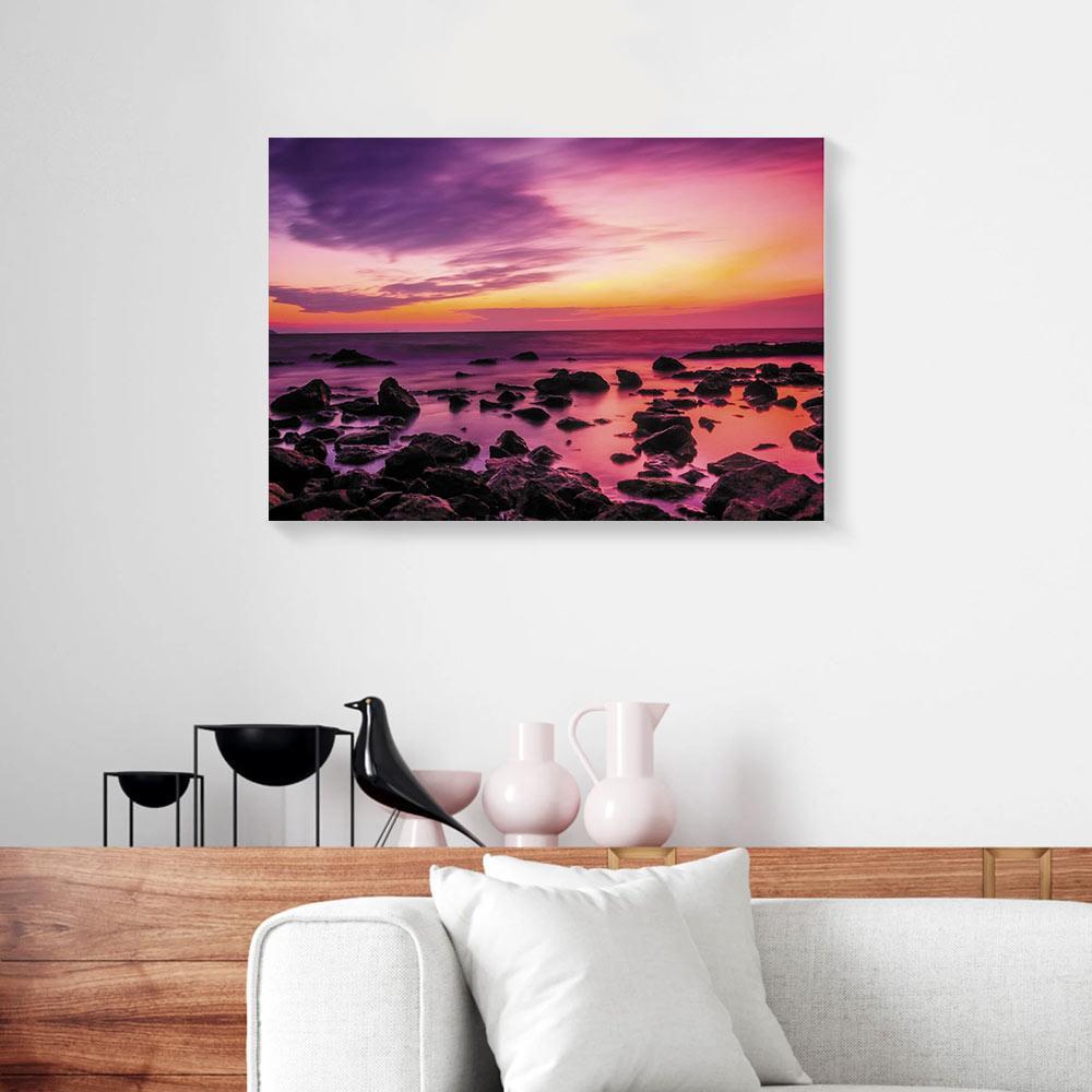 Canvas Prints Rocky Sunset Wonderful Landscape Wall Art Canvas Wall Art Home Decoration