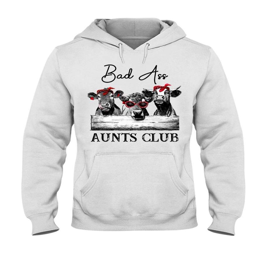 Cattle Bad Ass Aunts Club Funny Gift Hoodie