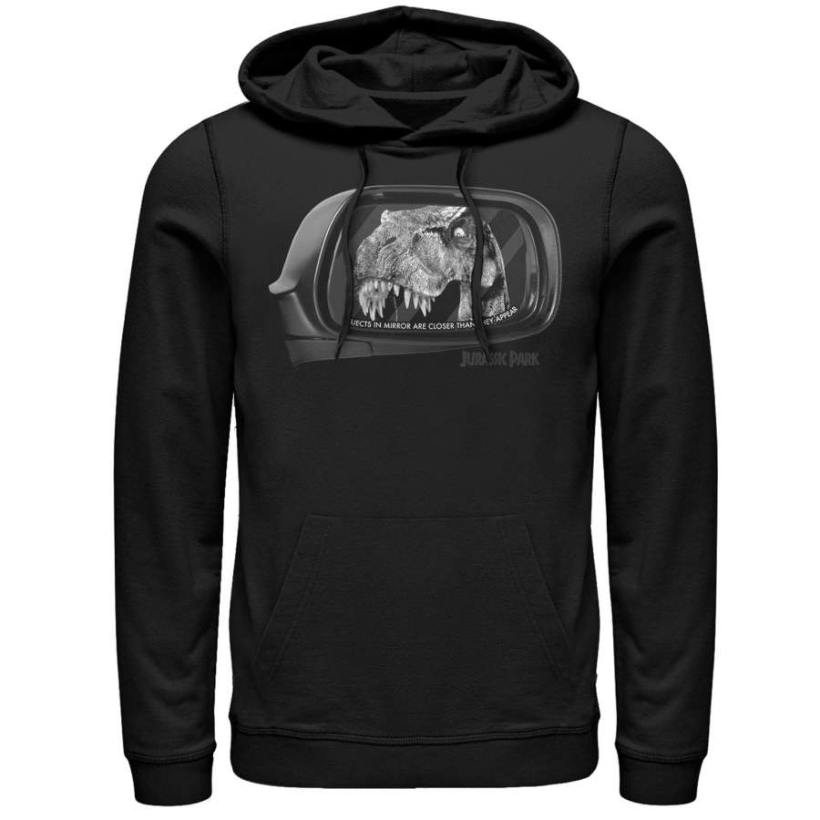 Jurassic Park Men’s T. Rex in Rearview Mirror  Lightweight Hoodie