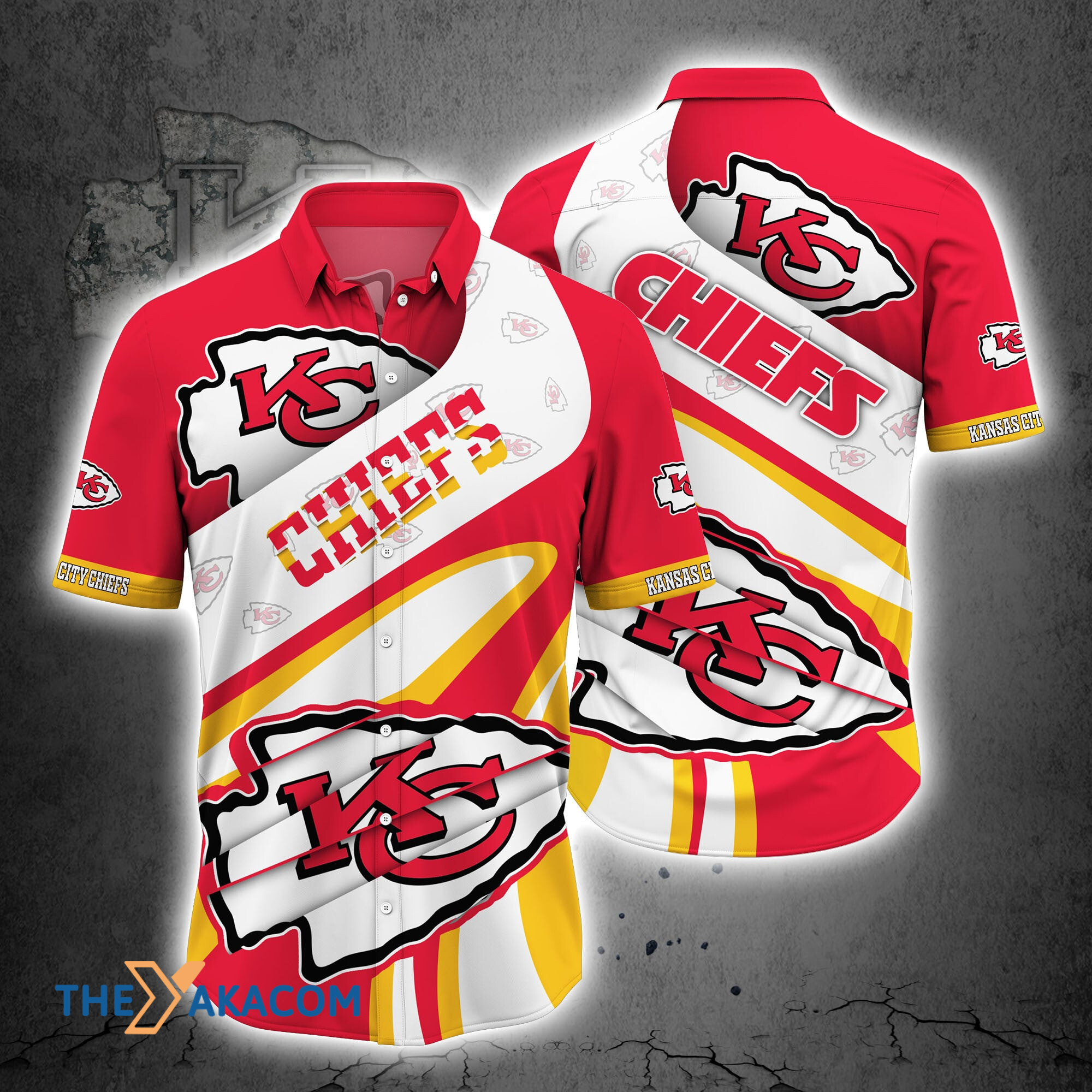 Kansas City Chiefs Nfl Team Gift For Fan Button Up Shirt Short Sleeve Hawaii Ha18583