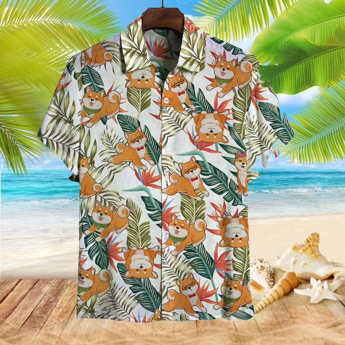 Shiba Inu Hawaii Shirt Ha30234