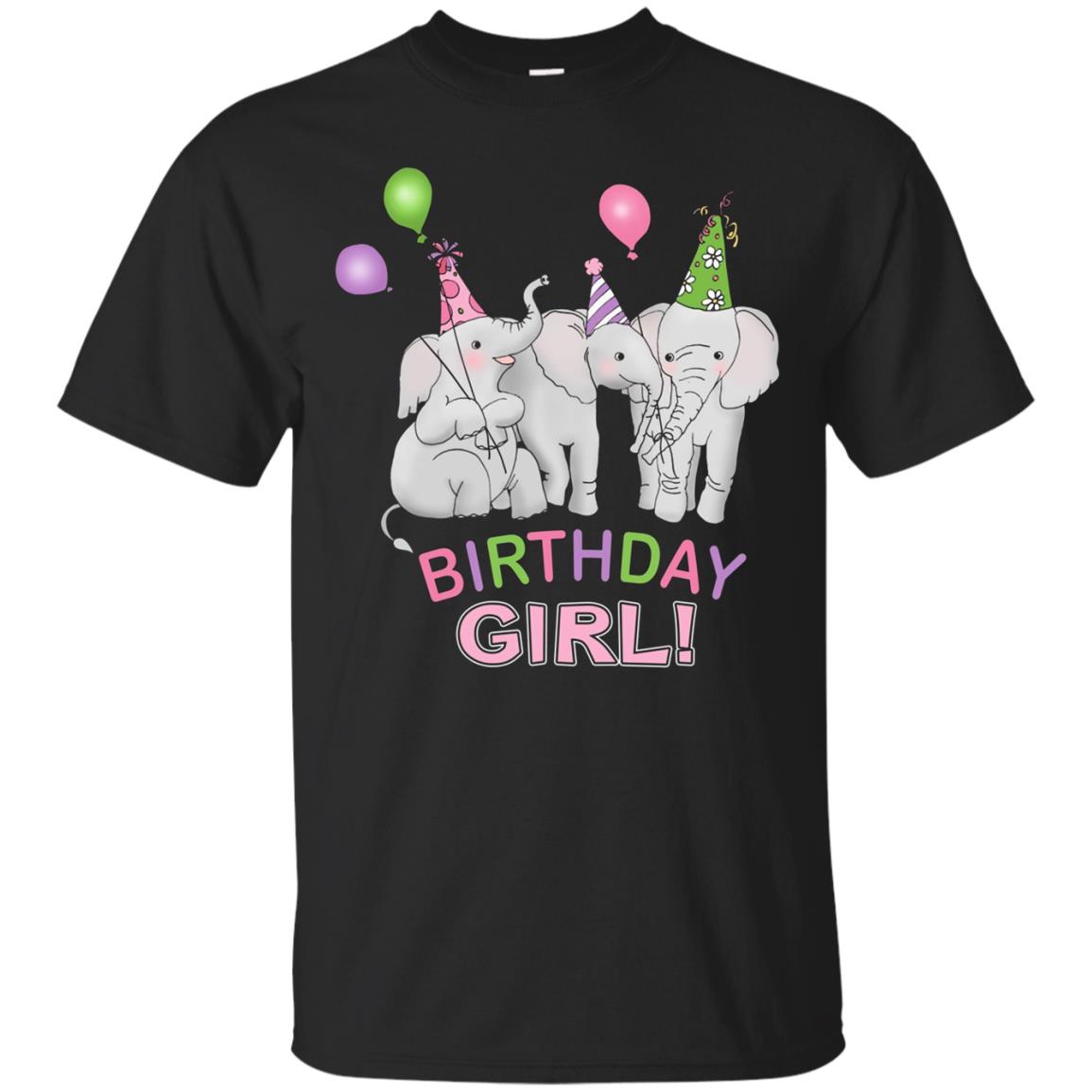 Birthday Girl Elephant Lover Pacaderm Party T-Shirt