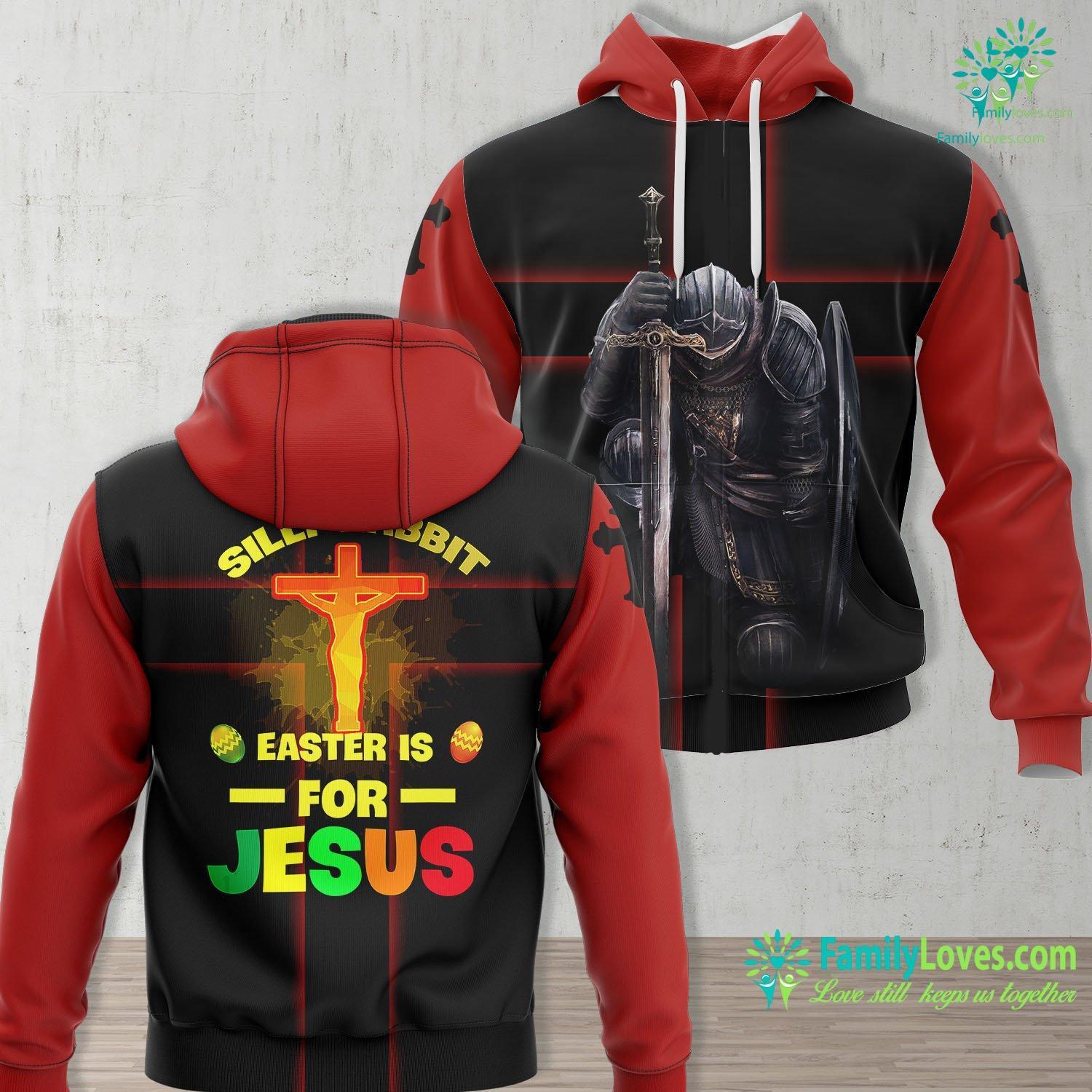 Silly Rabbit Easter Is For Jesus Hoodie 3D