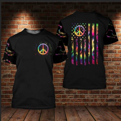 Hippie Smoke Vintage 3D All Over Printed Shirts For Men And Women, Gift For Hippie Lover, Hippie Soul