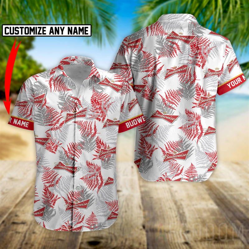 Personalized Tropical Basic Budweiser Beer Hawaii Shirt Ha69310