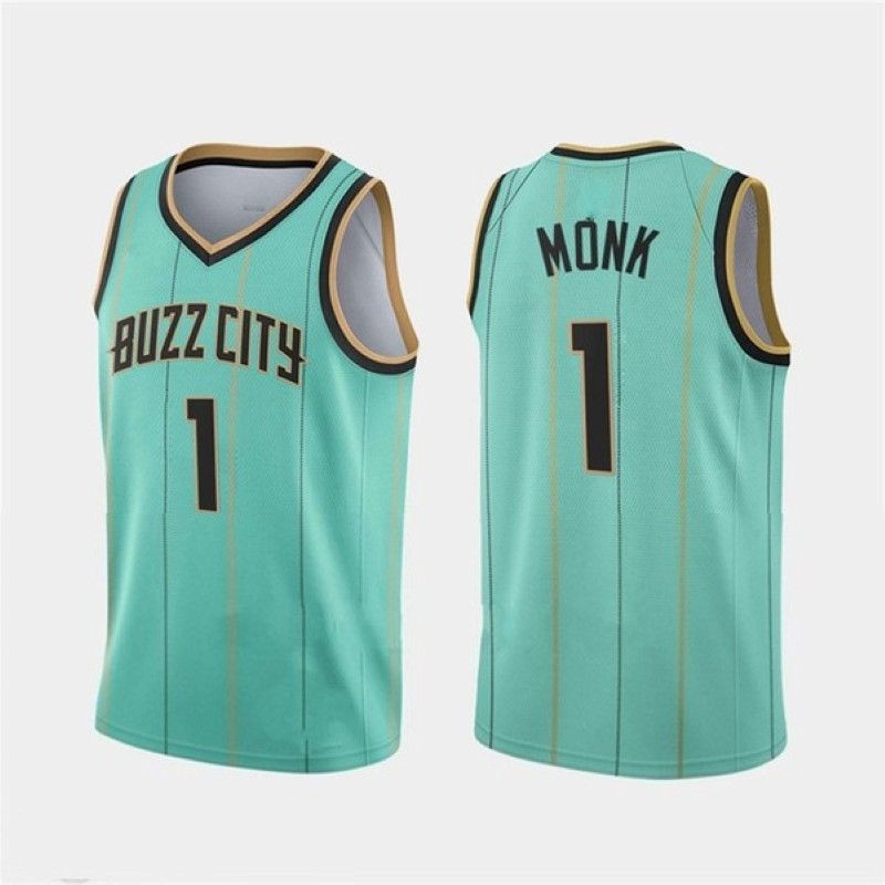 Charlotte Hornets Malik Monk #1 NBA 2020 New Arrival Turquoise Jersey