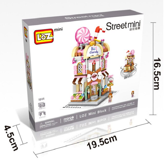 LOZ Building Blocks City View Scene Coffee Shop Retail Store Architectures model Assembly Toy Christmas Gift for Children Adult alx