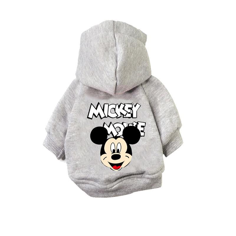 Disney Pet Dog Clothes Winter Warm Dogs Hoodies Mickey Minnie Puppy Small Medium Dogs Sweatshirt French Bulldog Chihuahua Perro alx