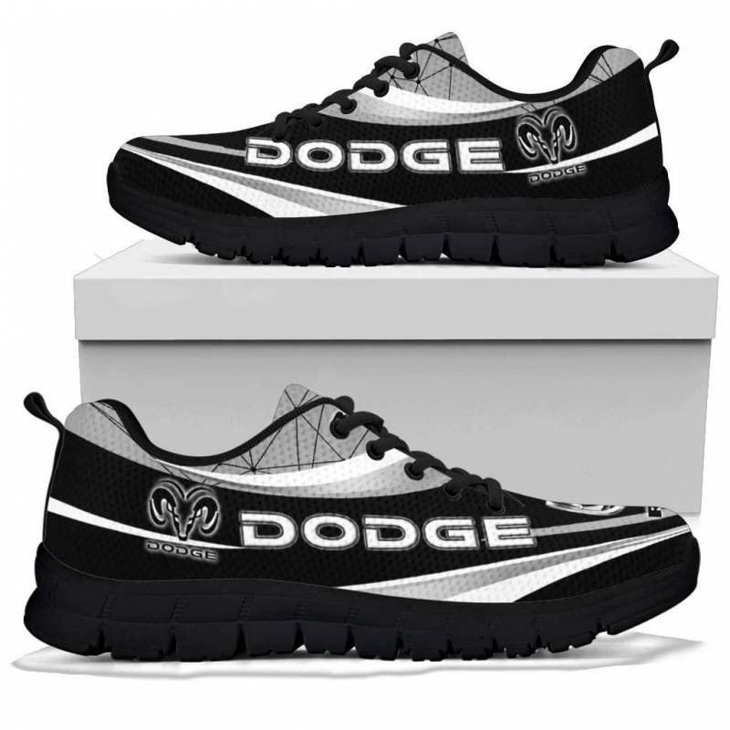 3D Printed Dodge RAM- BDA Sneakers Ver1 For Men & Women (Black)