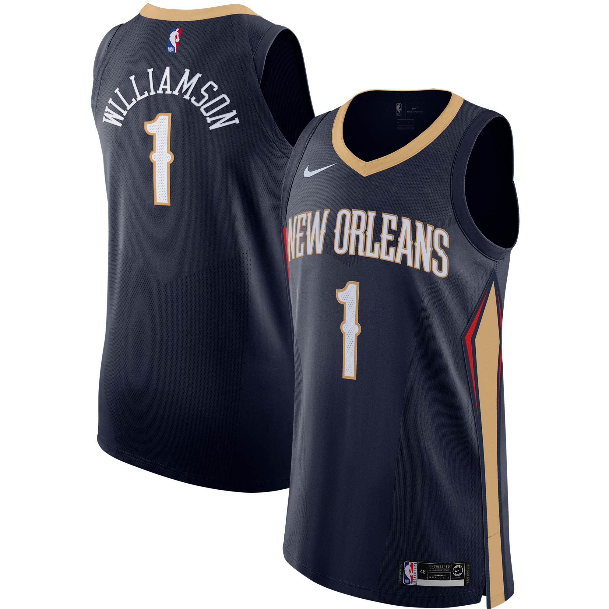 Zion Williamson New Orleans Pelicans Authentic Player Jersey – Icon Edition – Navy NBA