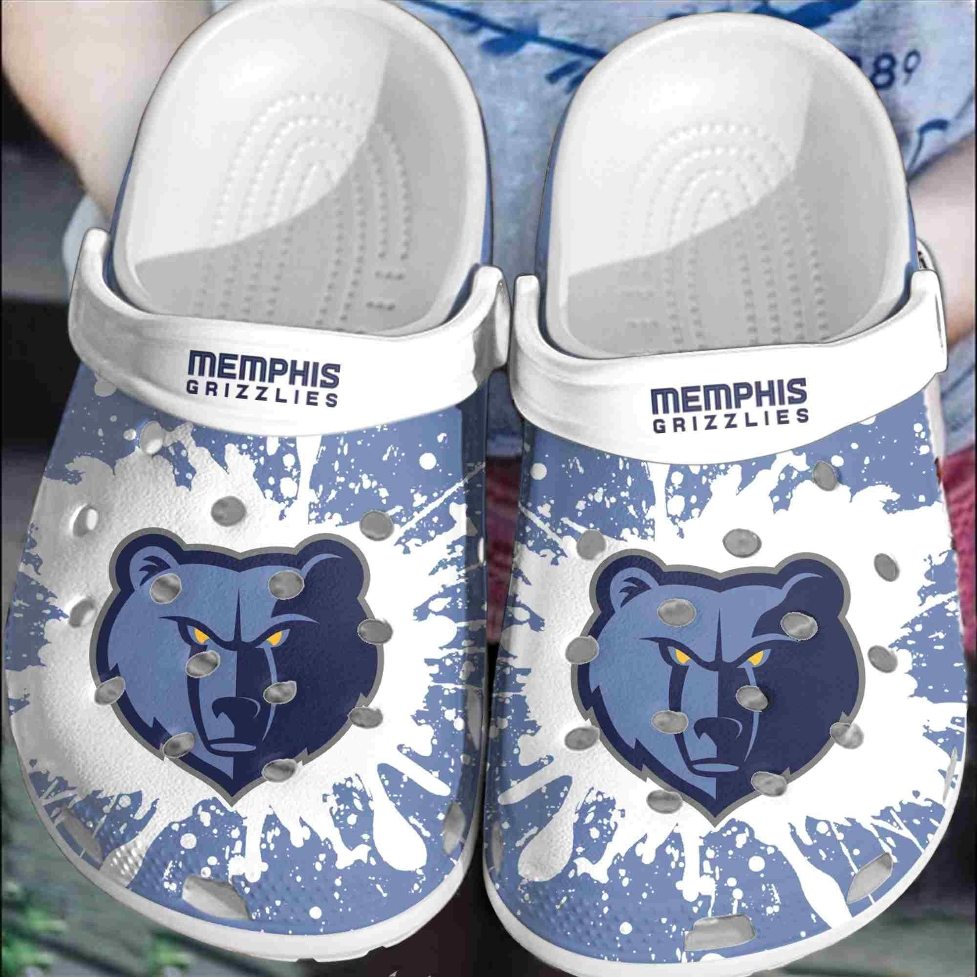 Memphis Grizzlies Basketball Club Clogs Shoes Crocband Crocss Comfortable For Men Women