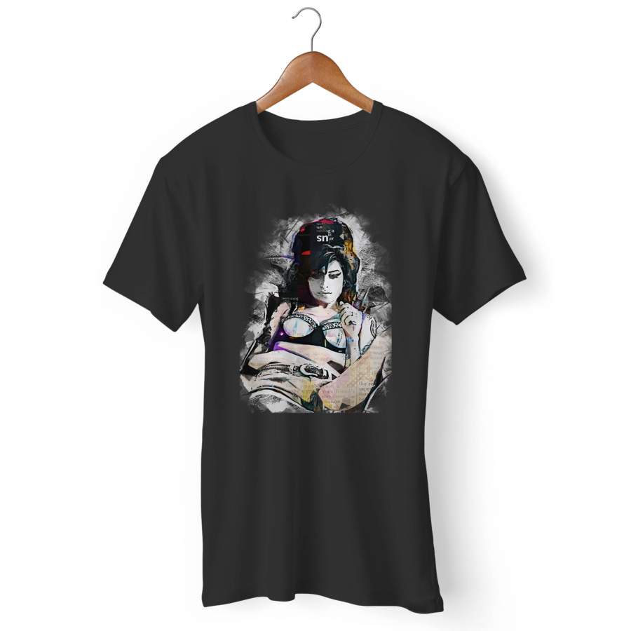 Amy Winehouse Sexy On Bed Amy Jade Man’s T-Shirt