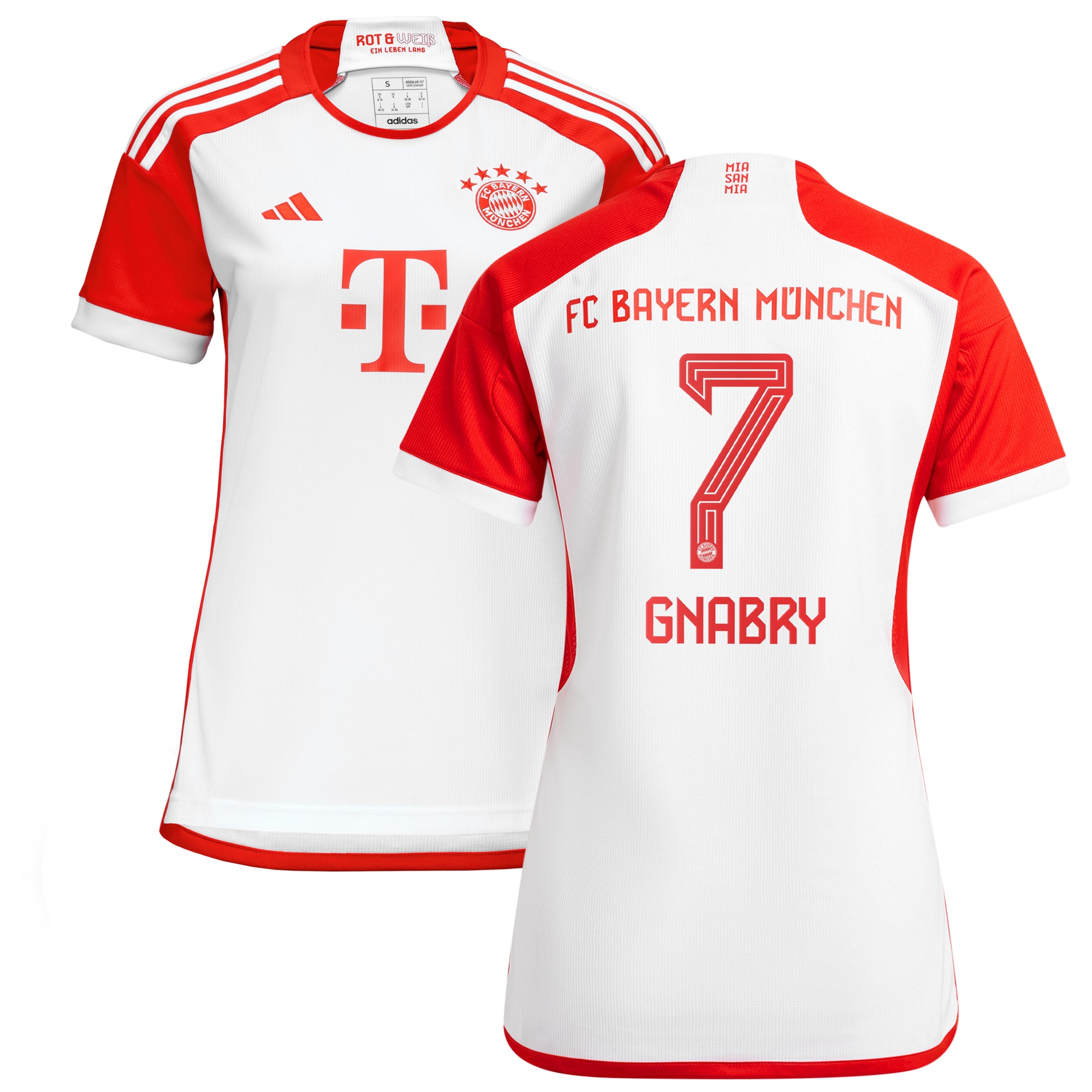 Serge Gnabry Bayern Munich Women's 2023/24 Home Replica Jersey – White