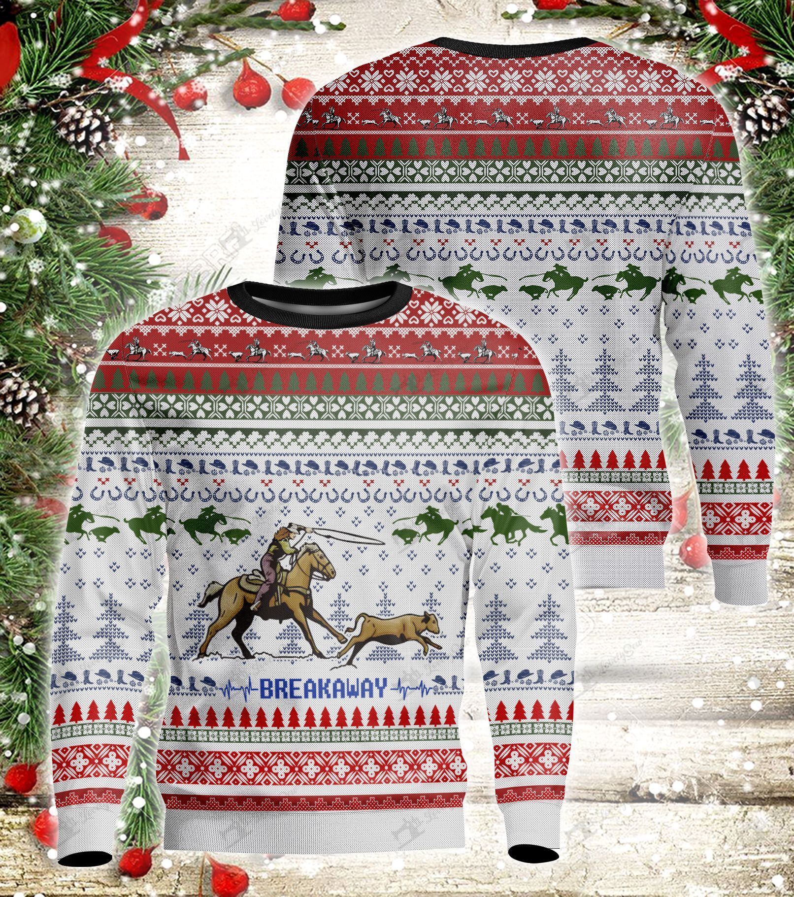 Breakaway Ugly Christmas Sweater | For Men & Women | Adult | Us1062