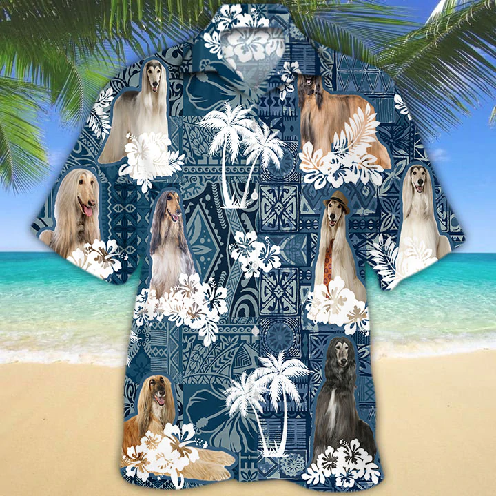 Afghan Hound Hawaii Dog Hawaii Shirt Short Sleeve Hawaii Aloha Ha48368