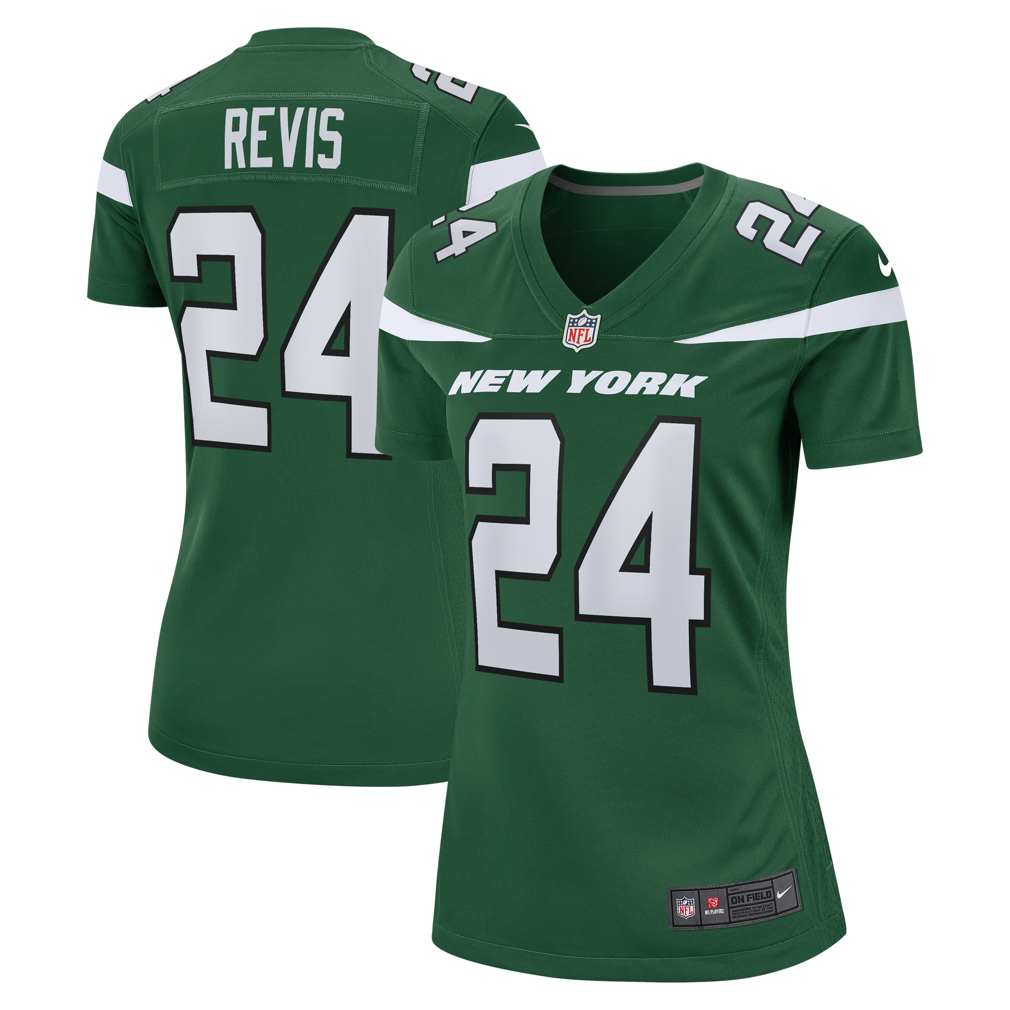 Women’s New York Jets Darrelle Revis Gotham Green Retired Player Game Jersey