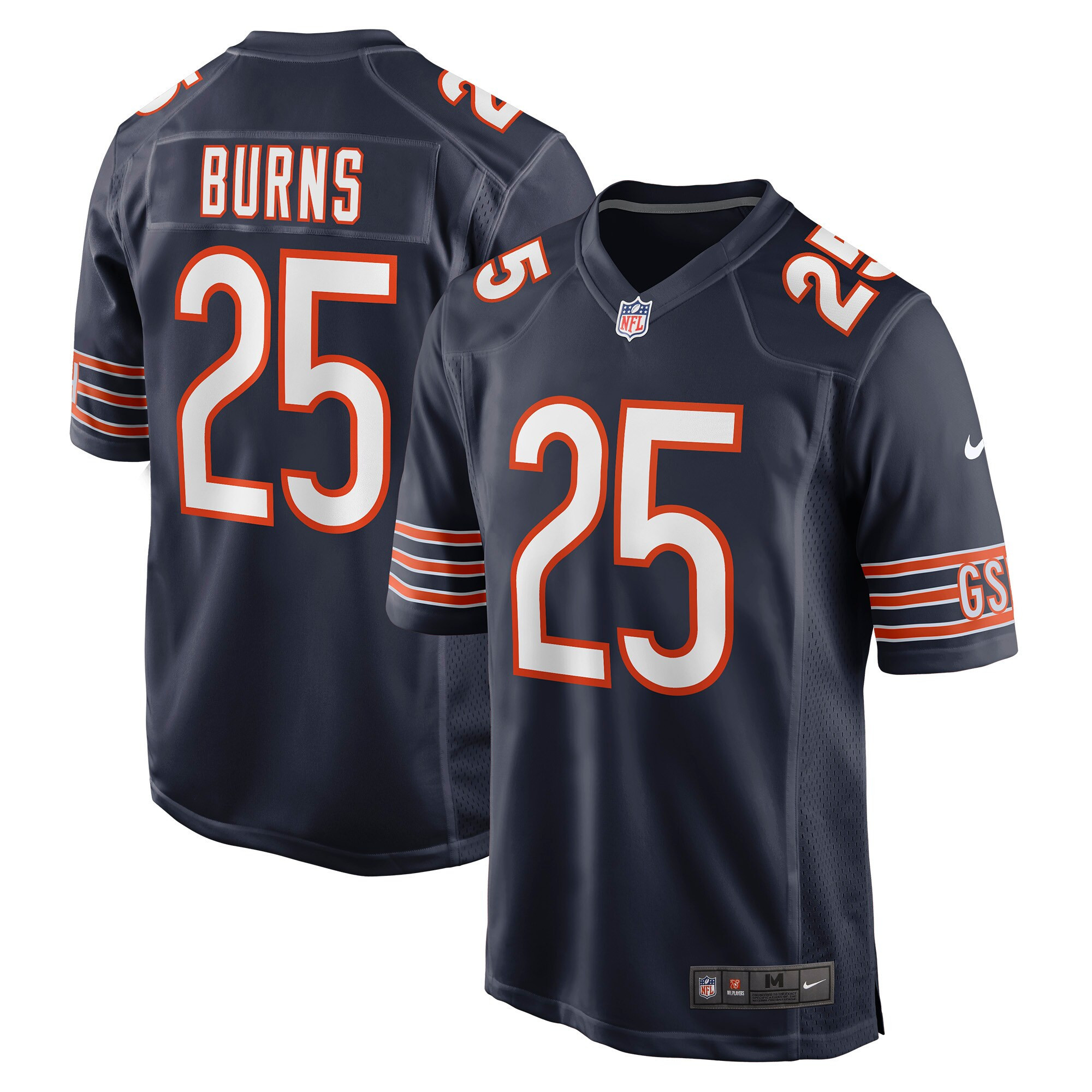 Artie Burns Chicago Bears Game Jersey – Navy NFL