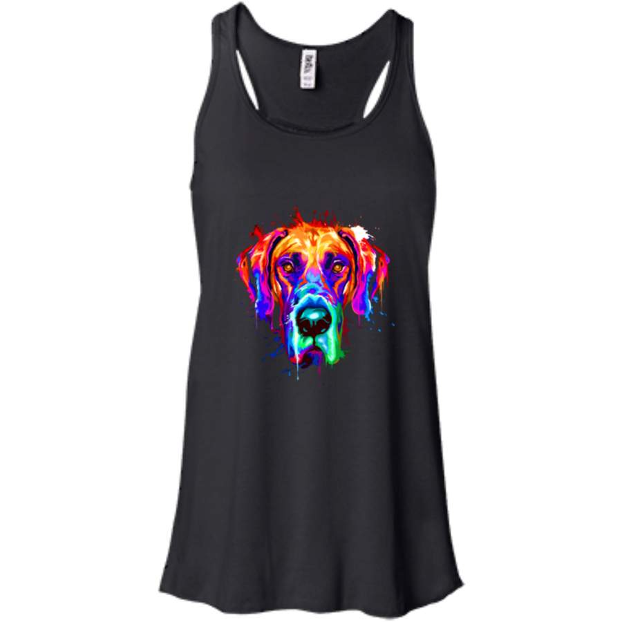 Splash Art Great Dane – Puppy Lover Gift Men/Women Tank top