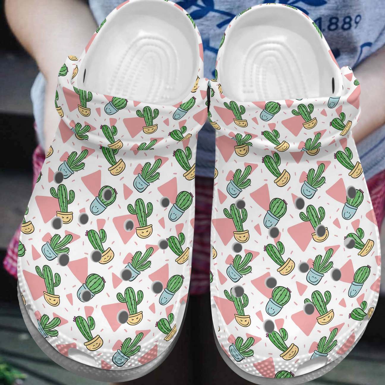 Cactus Personalized Clog, Custom Name, Text, Color, Number Fashion Style For Women, Men, Kid, Print 3D Lovely Cactus