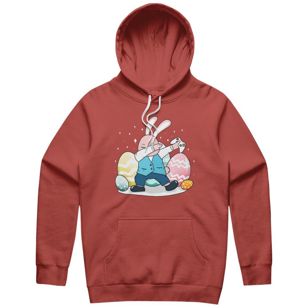 Dabbing Bunny Rabbit Video Gamer Happy Easter Day Hoodie