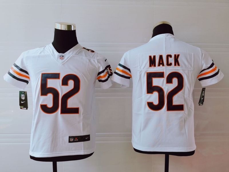 Chicago Bears Khalil Mack #52 NFL 2020 White Jersey