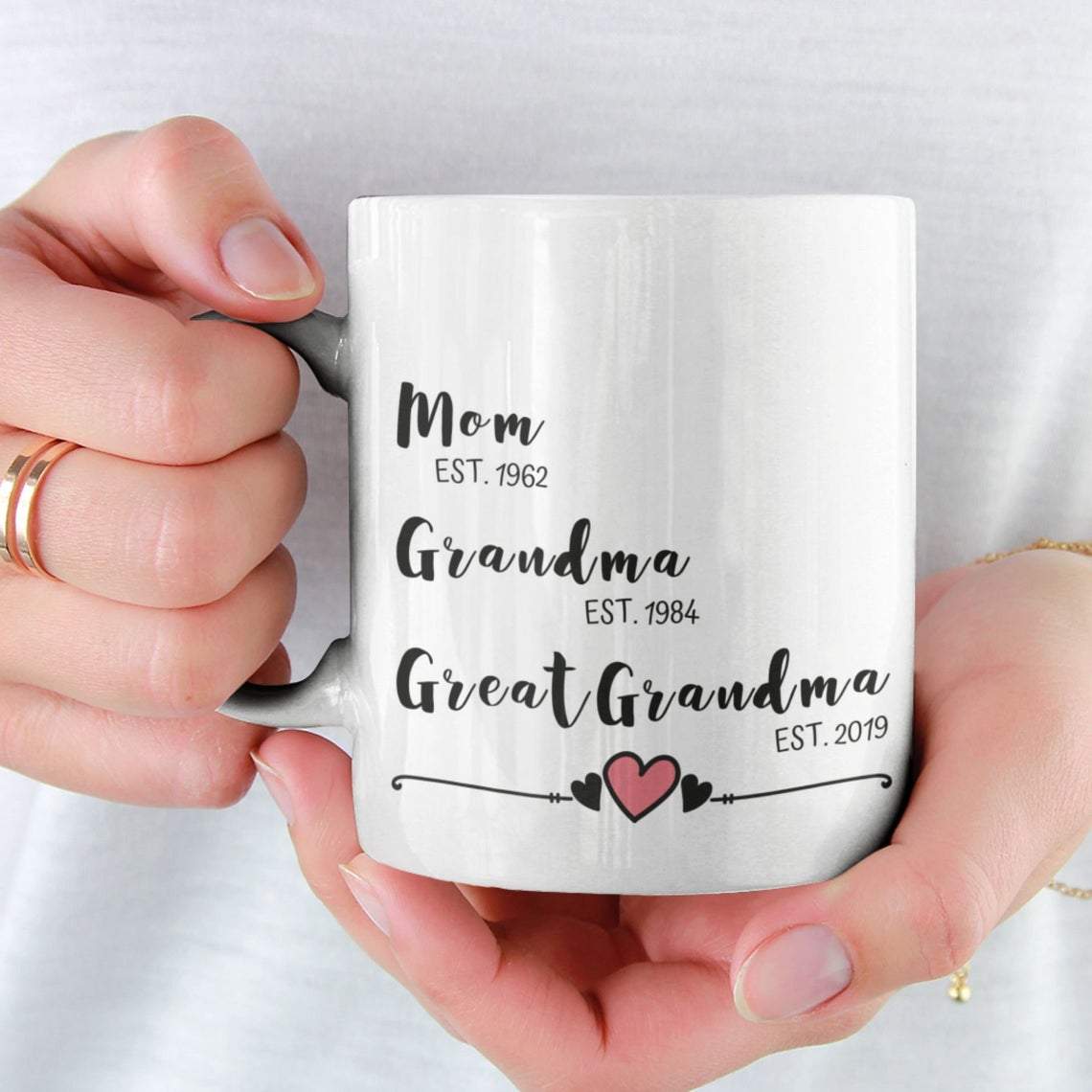 Grandma Mug, Great Grandma Mug, Great Grandma Gift, New Baby Gift