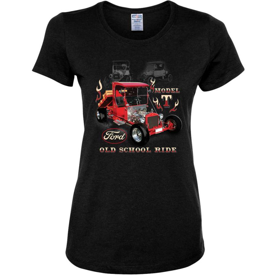 Ford Model T Roadster 1923 Old School Ride Classic Vintage Cars and Trucks Womens Graphic T-Shirt