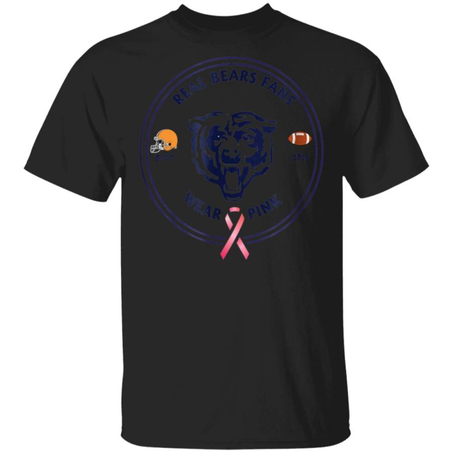 Real Bears Fans Wear Pink TShirt Chicago Bears T shirt