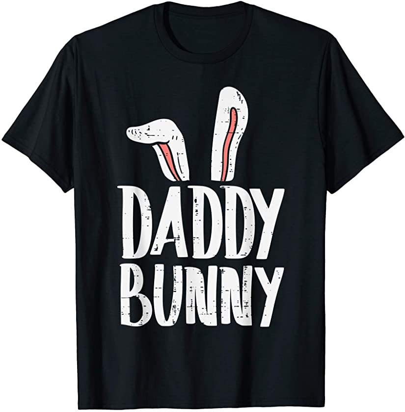 Mens Daddy Bunny Ears Easter Family Matching Dad Father Papa Men T-Shirt