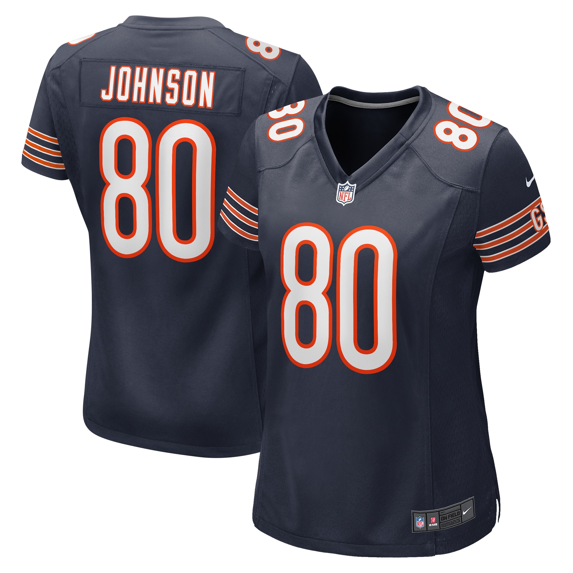 Women’s Chicago Bears Collin Johnson  Navy  Game Jersey