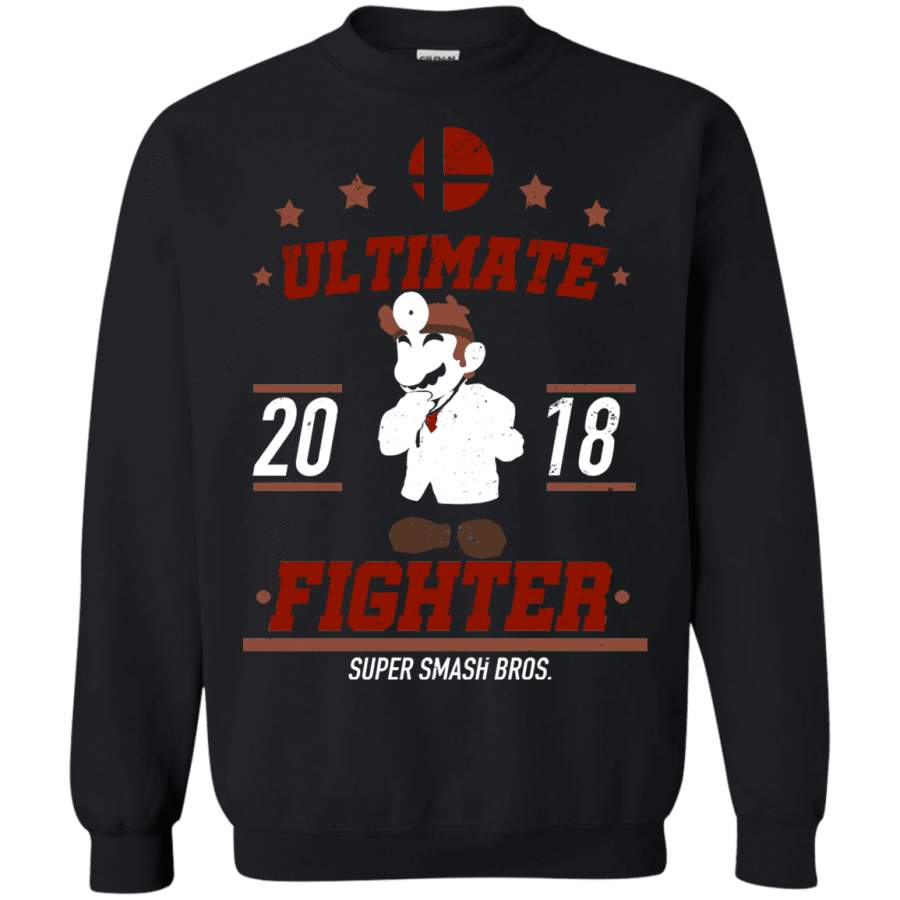 Ultimate Fighter Dr. Mario Crewneck Sweatshirt