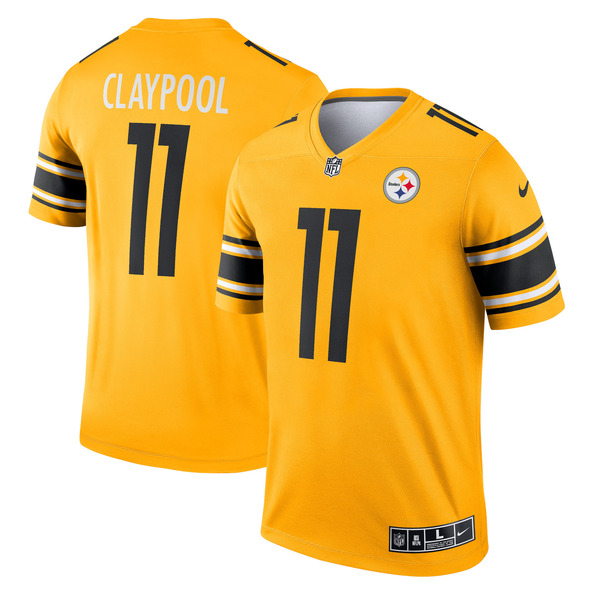 Chase Claypool Pittsburgh Steelers Inverted Legend Jersey – Gold NFL