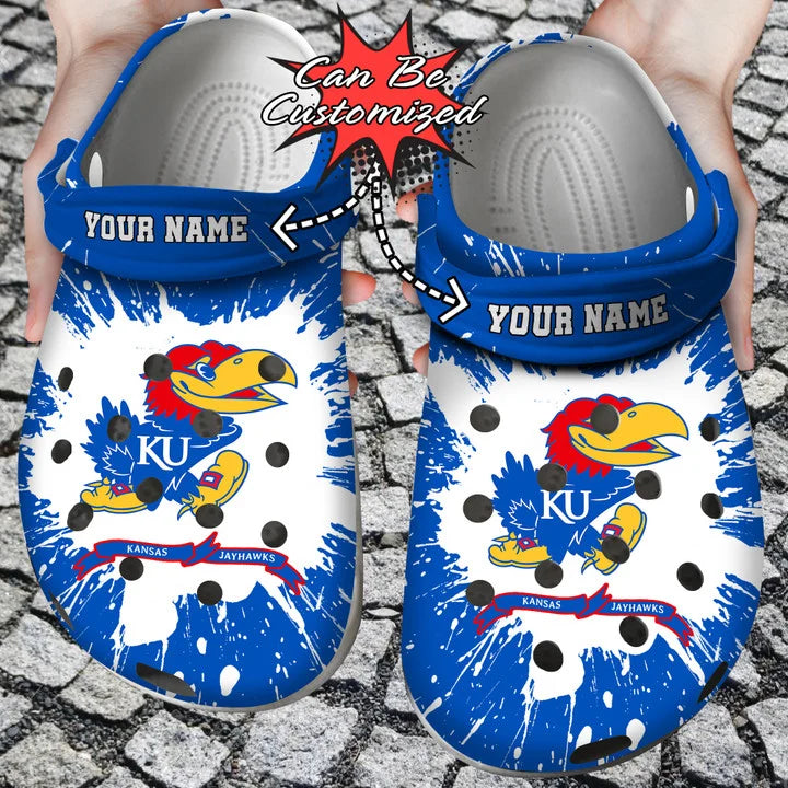 Sport Crocss – Personalized Kansas Jayhawks University Team Clog Shoes