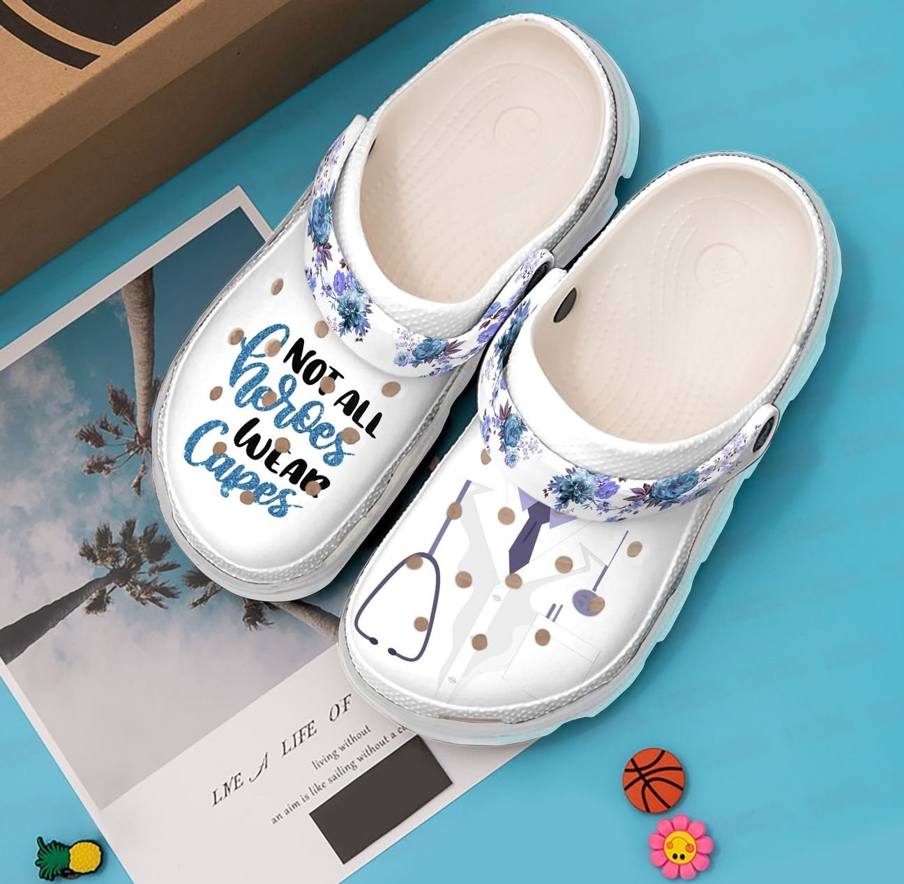 Doctor Personalized Clog, Custom Name, Text, Color, Number Fashion Style For Women, Men, Kid, Print 3D Not All Heroes Wear Capes