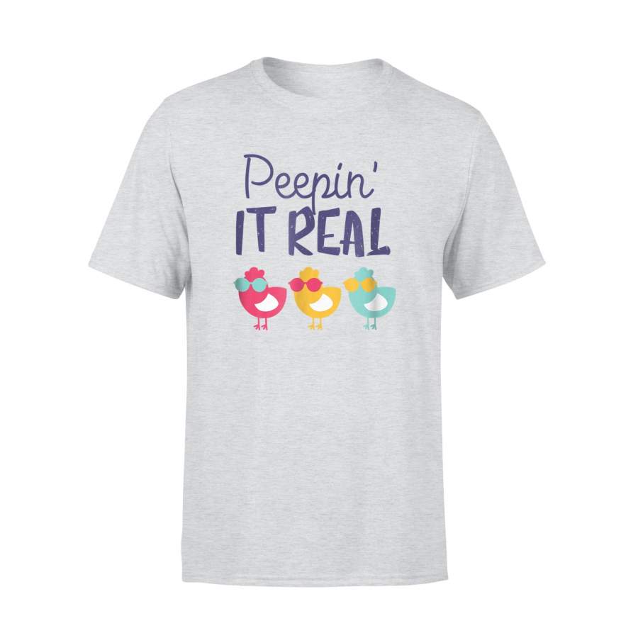Cute Easter Peeps Peepin It Real Easter Outfit Peeps Chicks  T Shirt