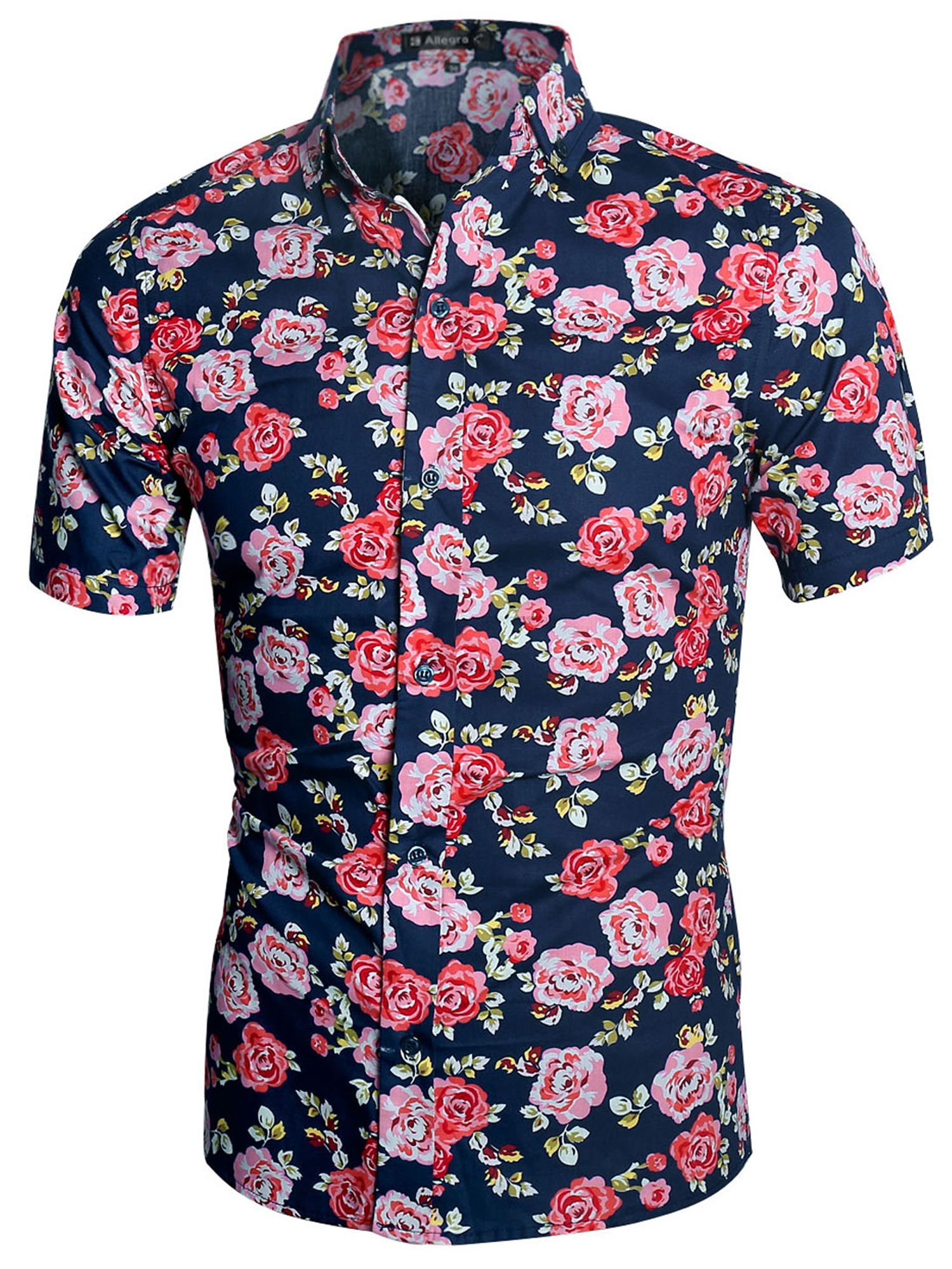 Floral Blue High Quality Hawaii Shirt Ha32381