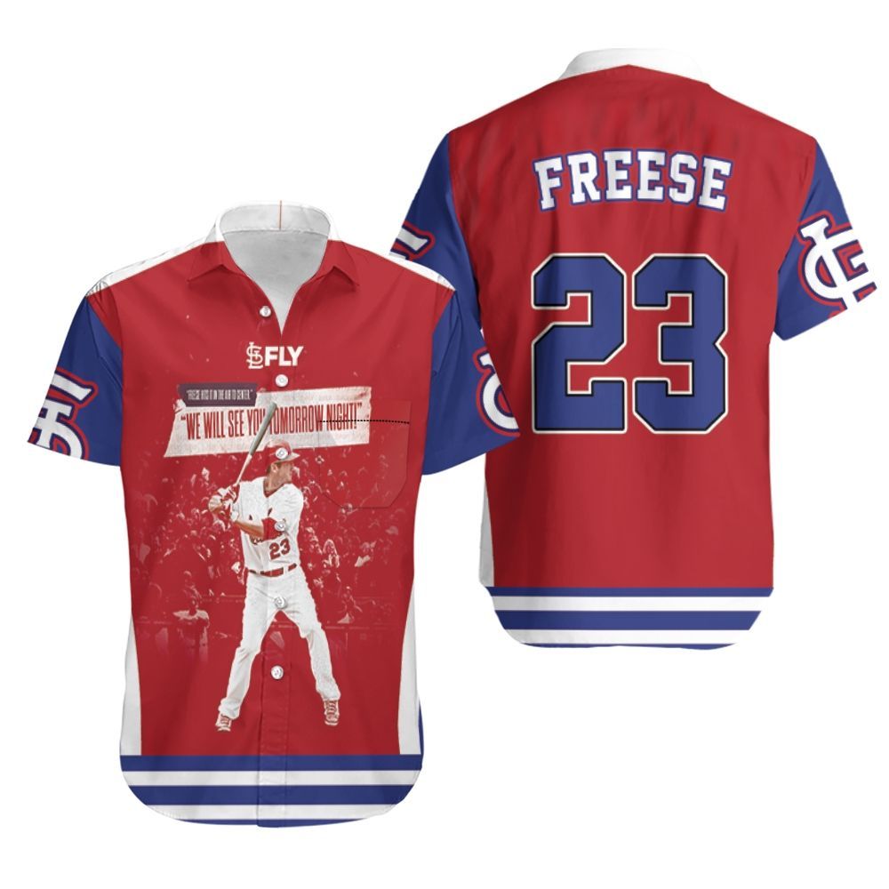 23 St Louis Cardinals Third Baseman David Freese Hawaiian Shirt