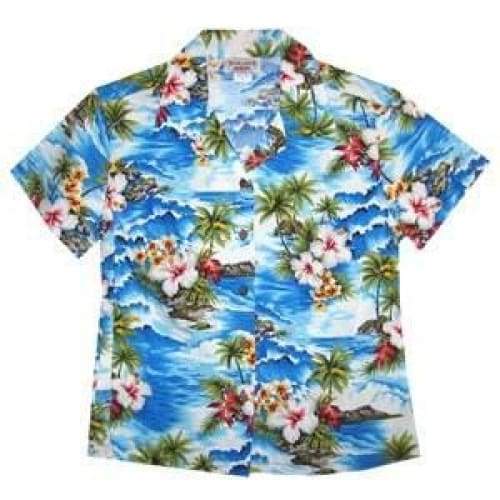 Lagoon Hawaii Lady Blouse Ha10075