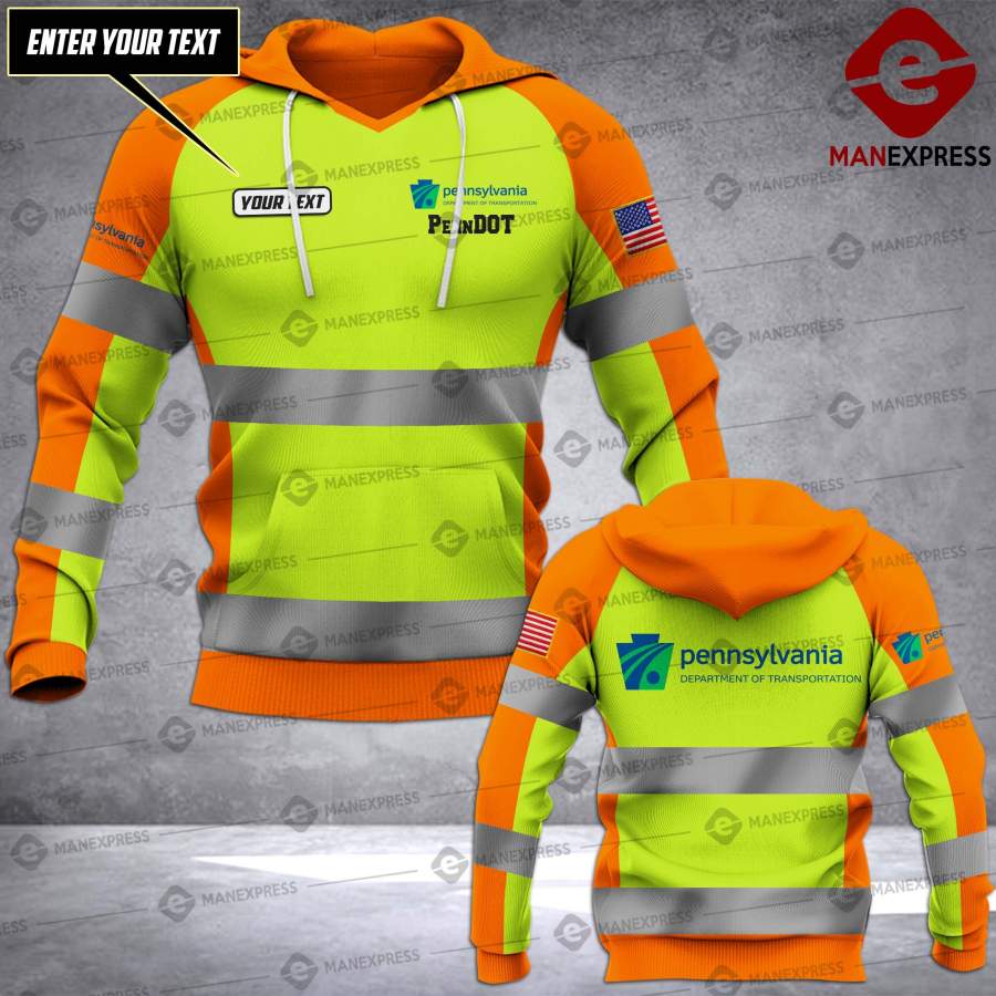 TMA2704 Customized PennDOT – Pennsylvania Department of Transportation 3D SAFETY Hoodie