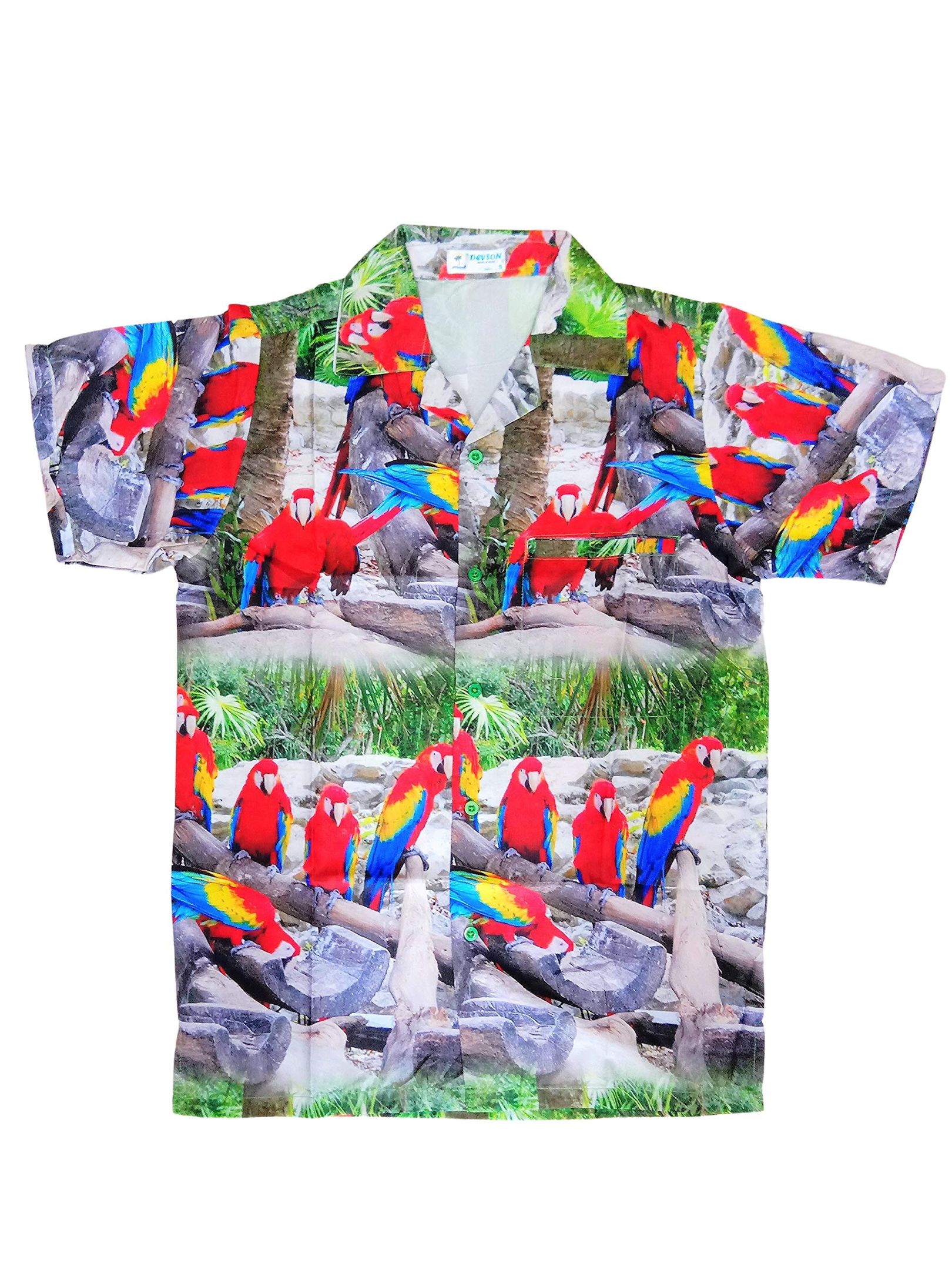 Parrots Multicolor Best Design Hawaii Shirt Ha25043