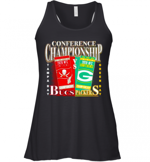 Green Bay Packers Vs Tampa Bay Buccaneers 2020 Nfc Conference Championship Matchup Racerback Tank