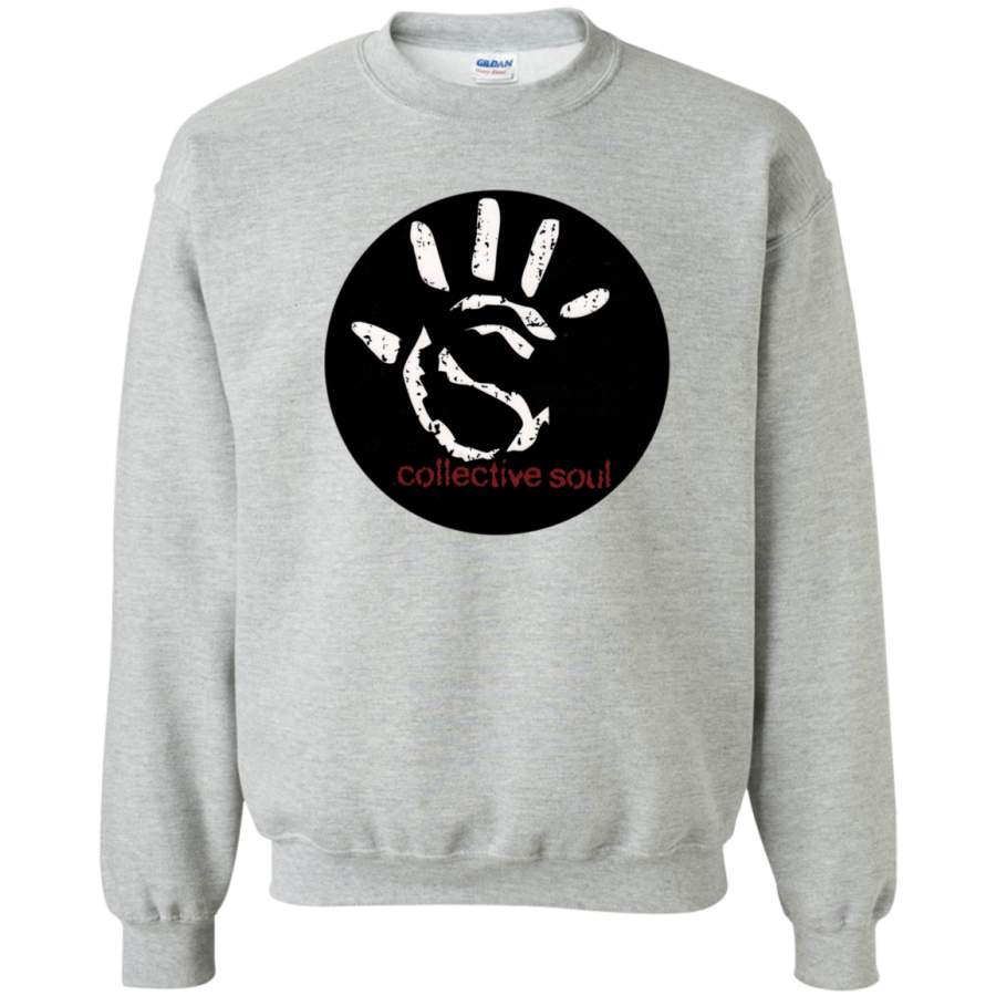 Collective soul hand round sticker Pullover Sweatshirt