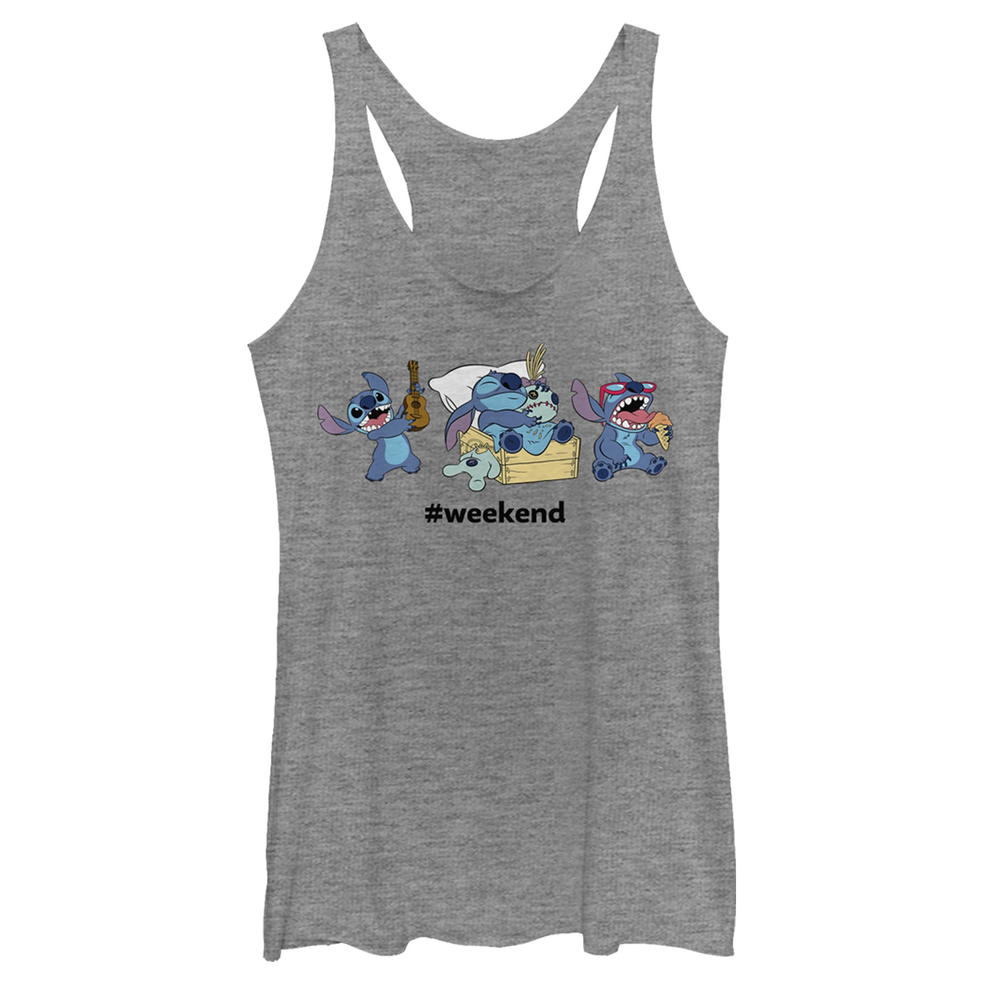 Women’S Lilo & Stitch Weekend Party Time Racerback Tank Top